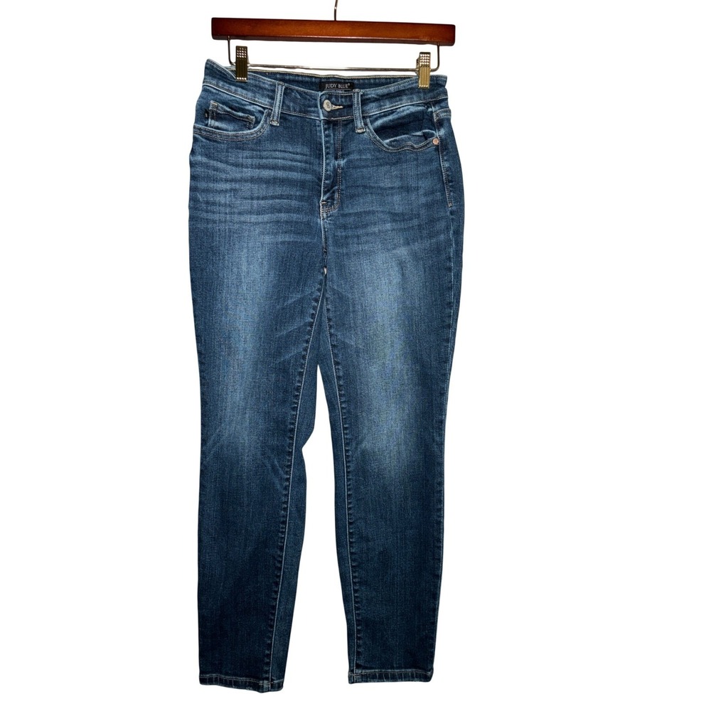Judy Blue Boyfriend Fit Jeans Medium Wash Denim Size 3 26 Straight Leg Womens